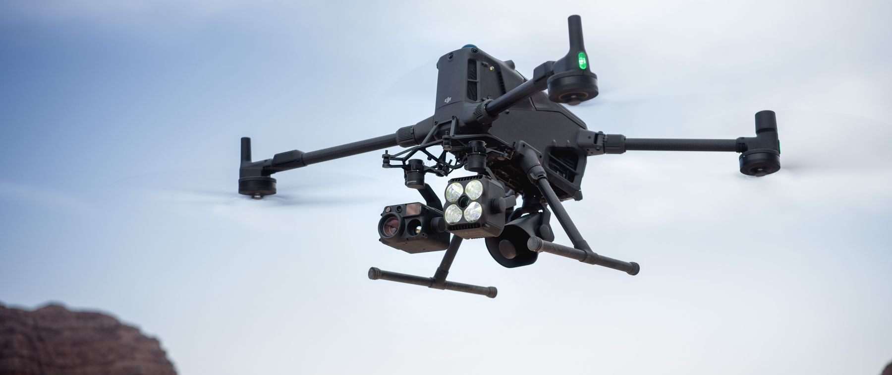 DJI Matrice 400 carrying multiple payloads